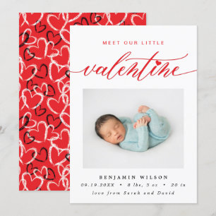 Anuncio Nacimiento fotográfico el día de San Valentín