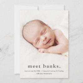 Anuncio Nacimiento fotográfico moderno de bebé 3