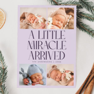 Anuncio Nacimiento Milagro Pequeño Navidad Púrpura Foto