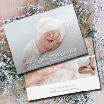 Nacimiento moderno de foto bebé