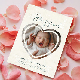 Anuncio Nacimiento moderno de foto bebé con corte