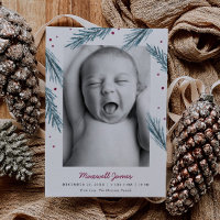 Nacimiento multifoto de hojas de pino y bayas de v