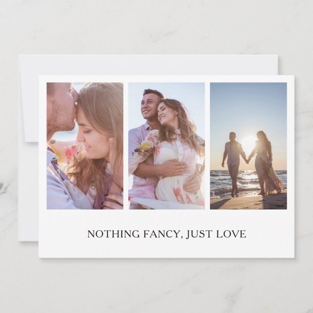 Anuncio Nada Fancy Ama El Collage de fotos Elopement (Anverso)