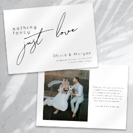 Anuncio Nada Fancy Just Love Script Photo Boda