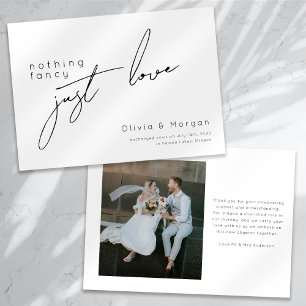Anuncio Nada Fancy Just Love Script Photo Boda