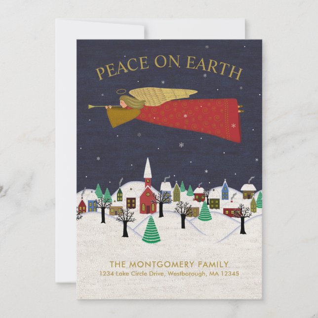 Anuncio Navidades Angel Town Folk Art Holiday en movimient (Anverso)