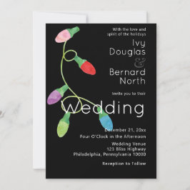 Anuncio Navidades audaces modernos iluminan Boda de vacaci