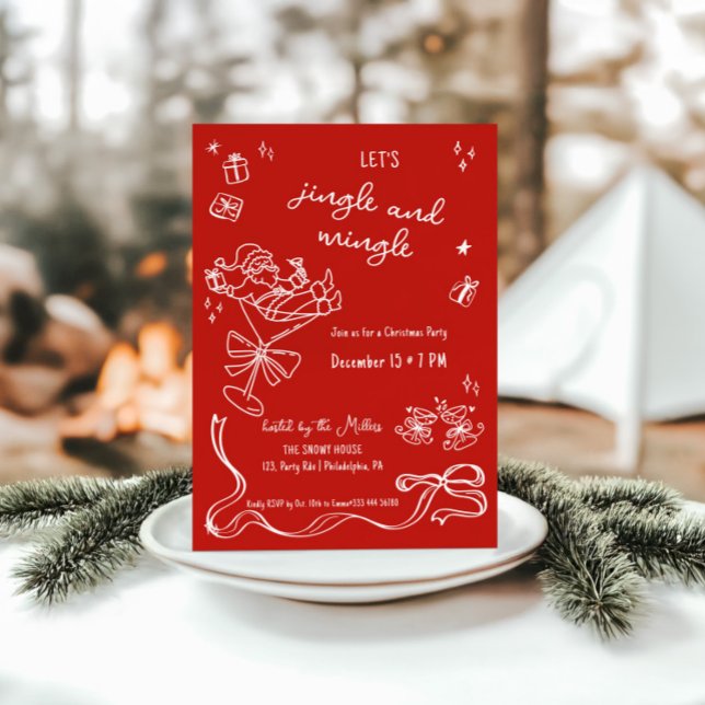 Anuncio navidades caprichosos fiesta Santa bebida graciosa (Subido por el creador)
