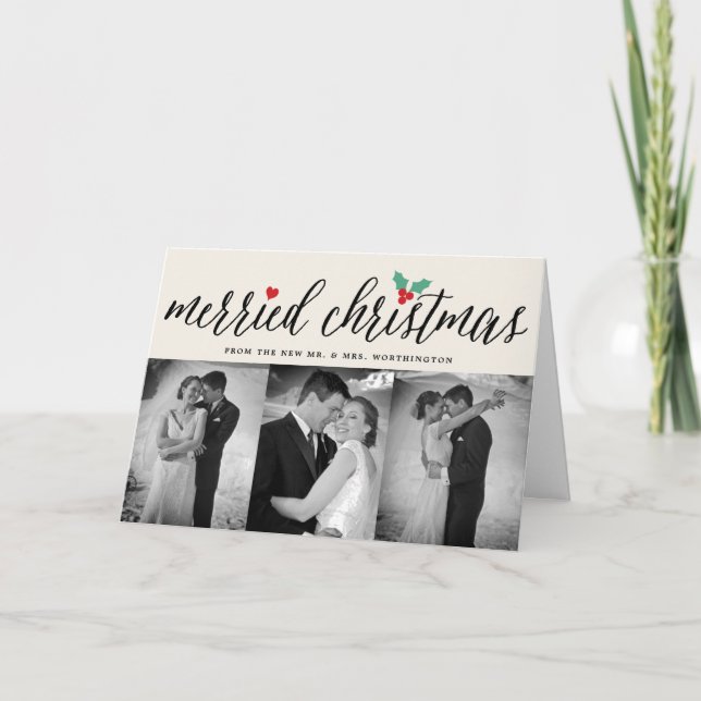 Anuncio Navidades casados Holly Mistletoe 3 Boda de fotos (Anverso)