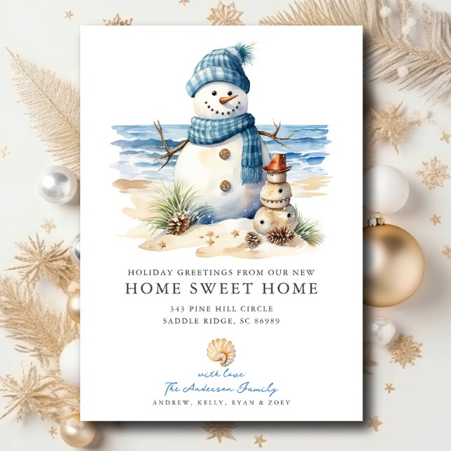 Anuncio Navidades costeros de Snowman mudándose de Invitac (Subido por el creador)