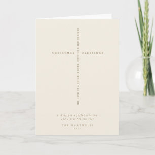 Anuncio Navidades cruzados de escritura crema/tarjeta de v
