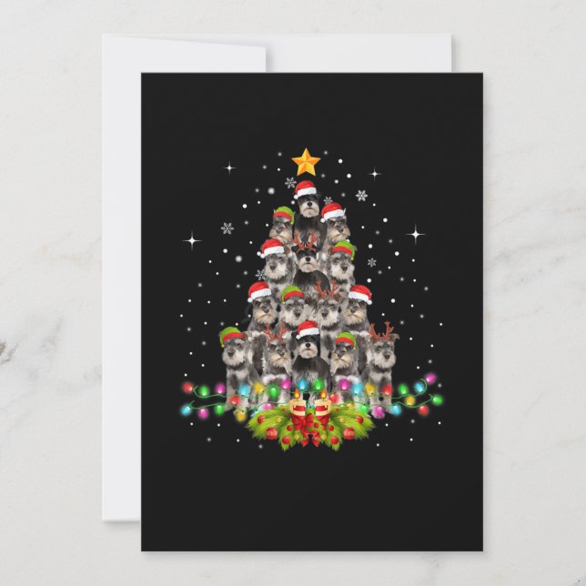 Anuncio Navidades de árboles de perros Schnauzer Mascota d (Anverso)