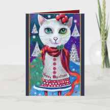 Navidades de corte gato con texto personalizado