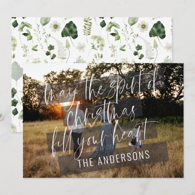 Anuncio Navidades de fotografía modernos y elegantes que a (Anverso / Reverso)