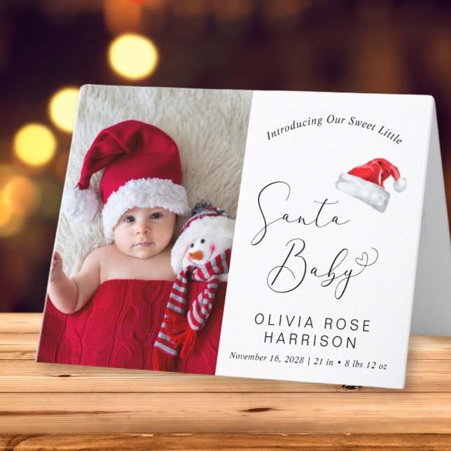 Anuncio Navidades de Santa Bebé (A beautiful and unique way to thank family and friends and introduce them to your Christmas  baby)
