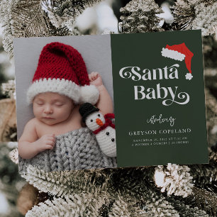 Anuncio Navidades de Santa Bebé Nacimiento de foto bebé
