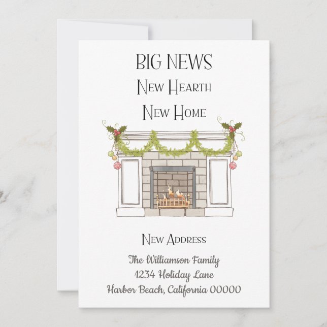 Anuncio Navidades de vacaciones Nueva dirección nueva de c (Anverso)