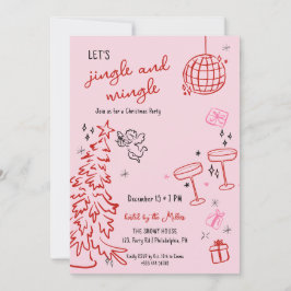 Anuncio Navidades dibujados a mano fiesta jingle y mingle