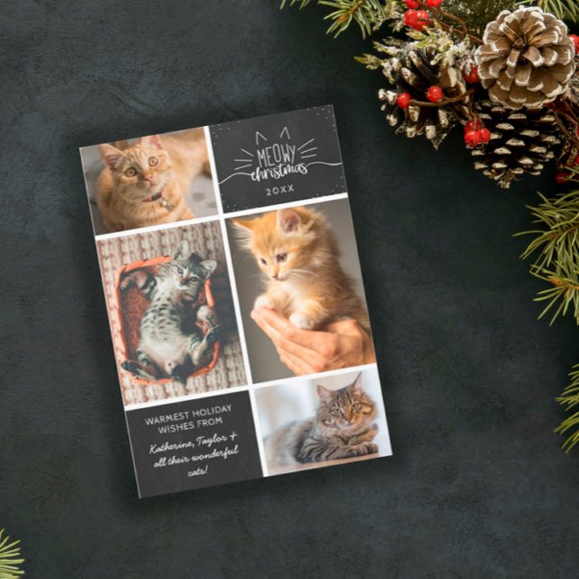Anuncio Navidades Meowy - Collage de fotos de cuatro gatos (Subido por el creador)
