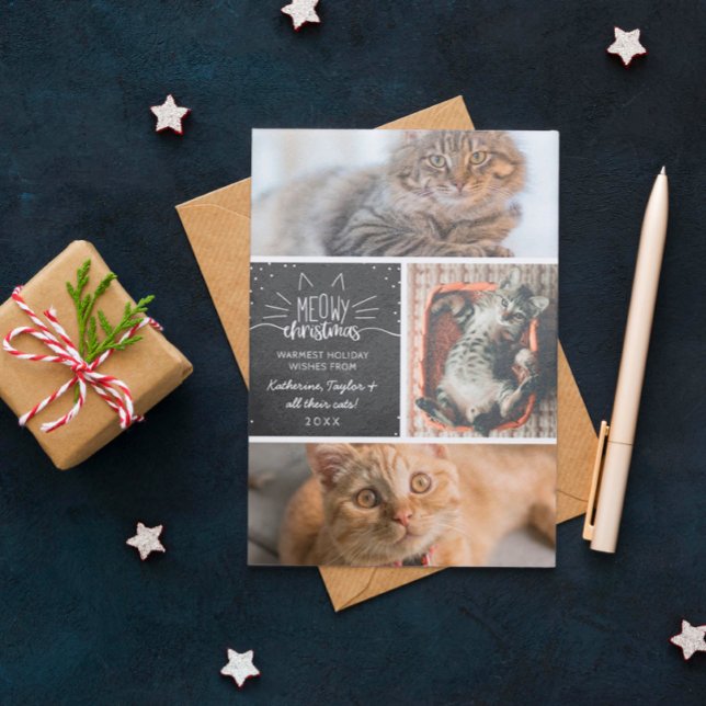 Anuncio Navidades Meowy - Collage de fotos de tres gatos (Subido por el creador)