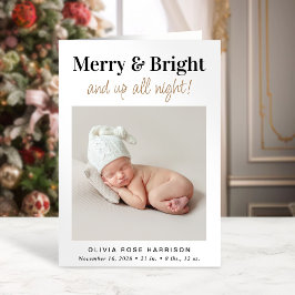 Anuncio Navidades Merry Bright Photo Holiday Birth