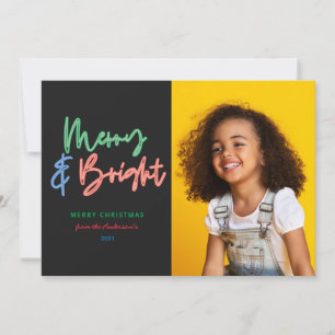 Anuncio Navidades multifoto neón colorido brillante modern