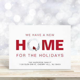 Anuncio Navidades nuevo hogar Cardenal rojo de vacaciones 
