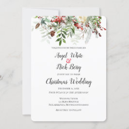 Anuncio Navidades verdes/copos de nieve/Boda de vacaciones