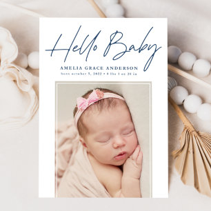 Anuncio Navy Hello Baby 2 Photo Birth