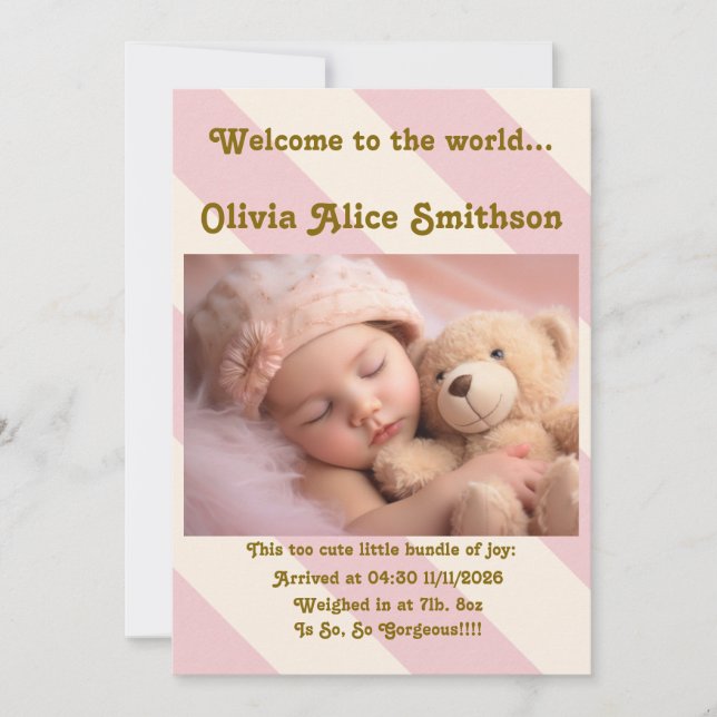 Anuncio Nena Nueva Llegada (Anverso)