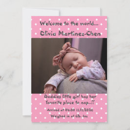 Anuncio Nena Nueva Llegada