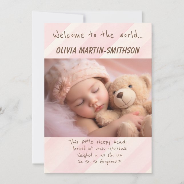 Anuncio Nena Nueva Llegada (Anverso)