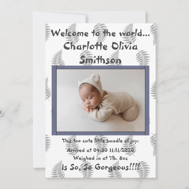 Anuncio Nena Nueva Llegada (Anverso)