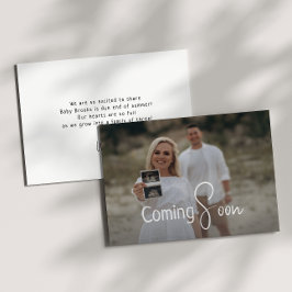 Anuncio Neutral Moderno Sencillo Próximamente Embarazo