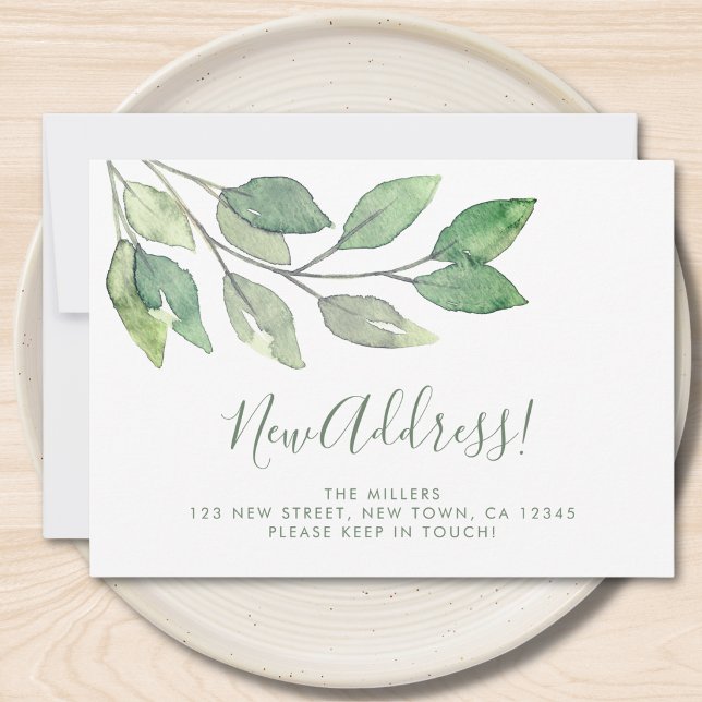 Anuncio New Address Greenery Moving Announcement (Subido por el creador)