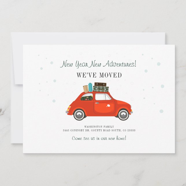 Anuncio New Adventures Simple Change of Address Moving (Anverso)