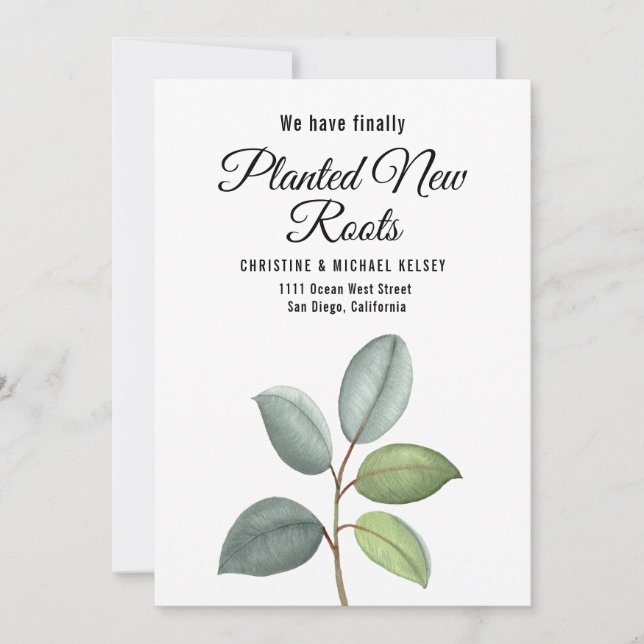 Anuncio New Roots Planted New Home Moving Flat  (Anverso)