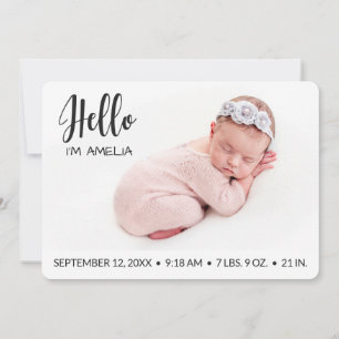 Anuncio Niña bebé Hola superficial foto moderna minimalist