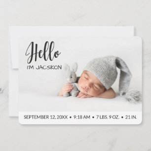 Anuncio Niño: Hola, foto superpuesta minimalista