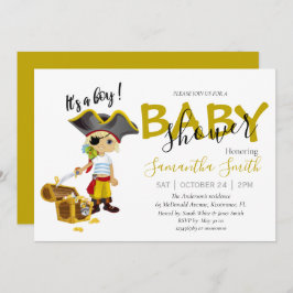 Anuncio Niño pirata de Baby Shower