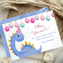 Anuncio Niños fiestas de Dino felices cumpleaños