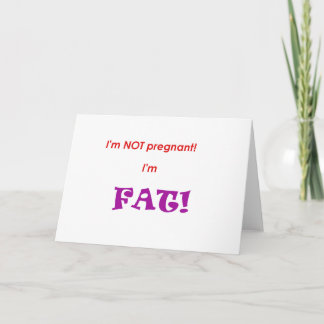 Anuncio ¡No estoy embarazada, soy FAT!