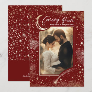 Anuncio Noche estelar celestial pronto foto embarazo