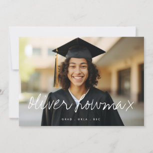 Anuncio Nombre De Fancy Elegant Graduado Dos Foto
