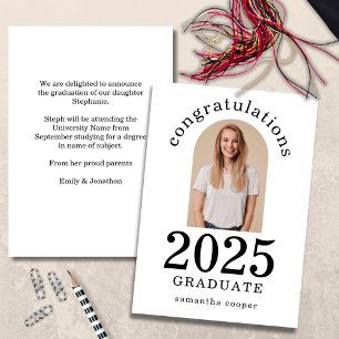 Anuncio Nombre del graduado 2023 de Arch Photo Congrats