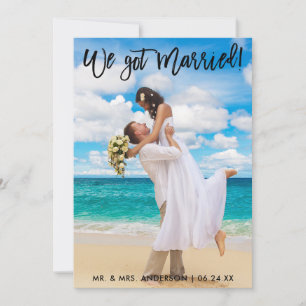 Anuncio Nos casamos con la celebración del guión del pince