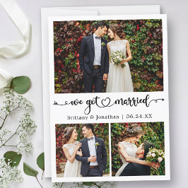 Anuncio Nos casamos con un Boda fotográfico de Calligraphy