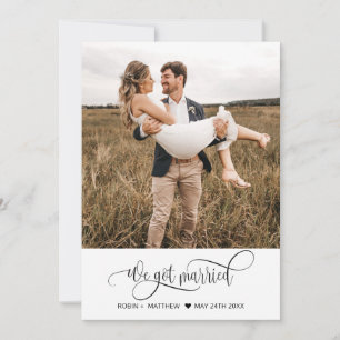 Anuncio Nos Casamos, Elegante Boda Fotográfico