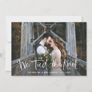 Anuncio Nos Casamos   Elopement Fotográfico con Letra Rúst