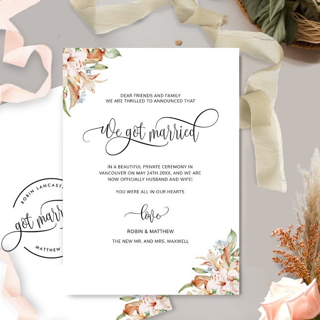 Anuncio Nos casamos, florecimiento de la tierra, Boda casa (Subido por el creador)